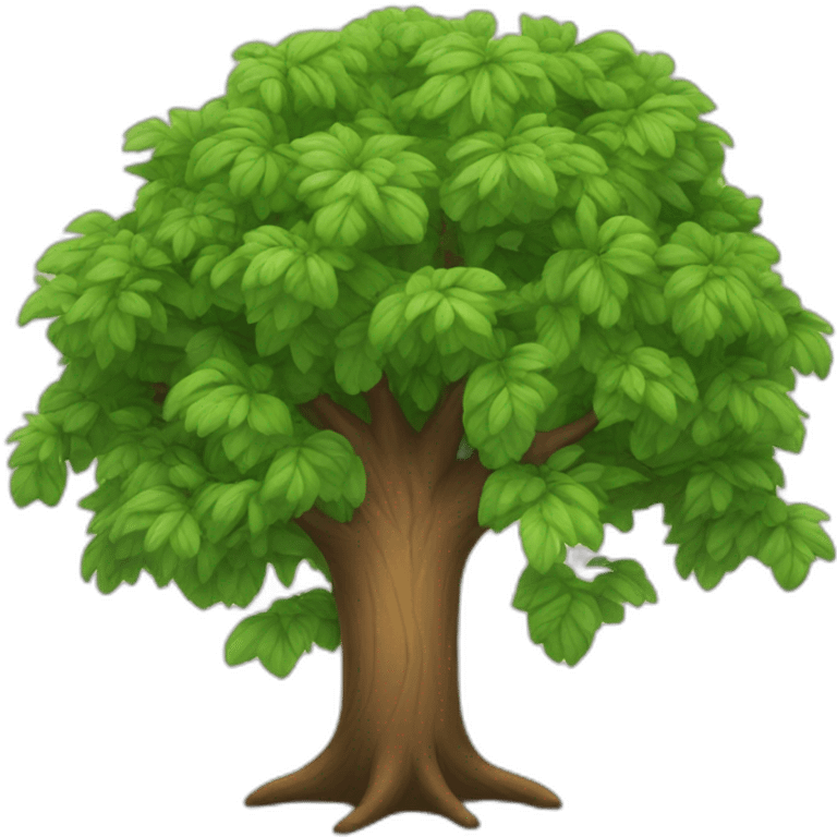 Un arbre emoji