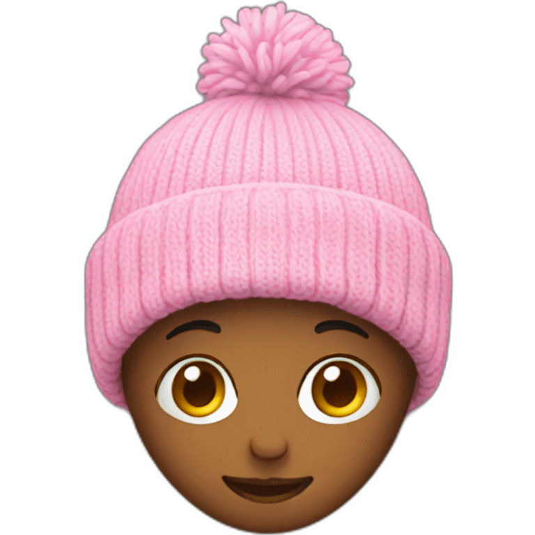 Pink beanie emoji