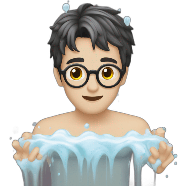 Harry Potter qui chante sous la douche emoji