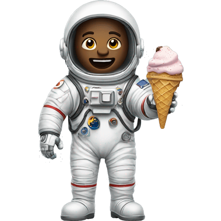 Astronaut with an ice cream  emoji