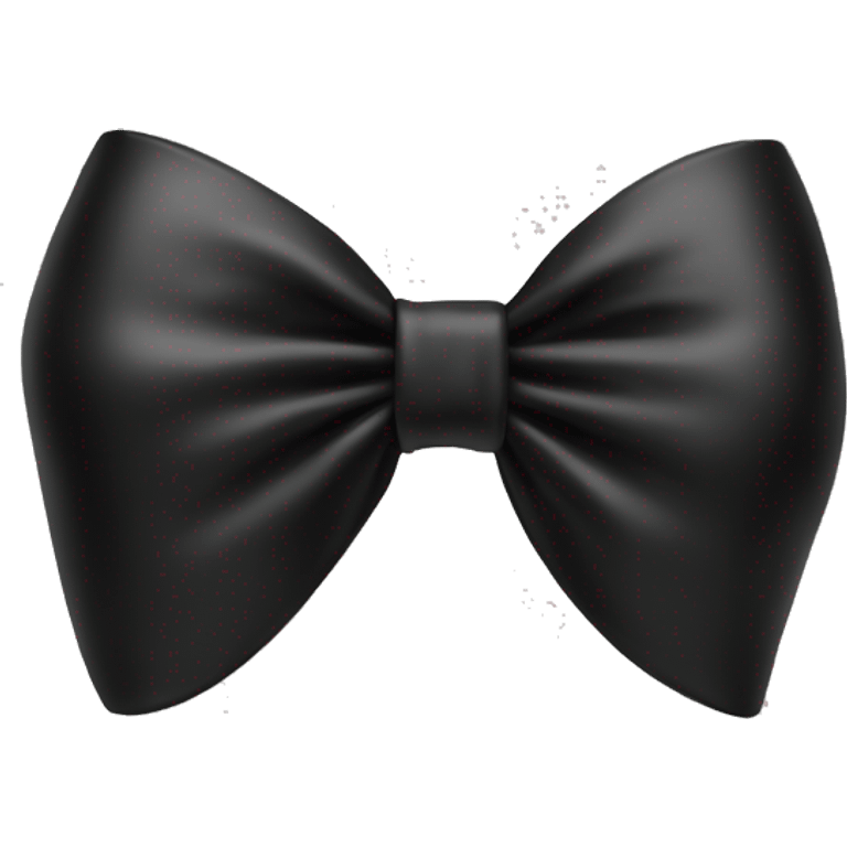 Black coquette bow with only back in it and no other colour  emoji