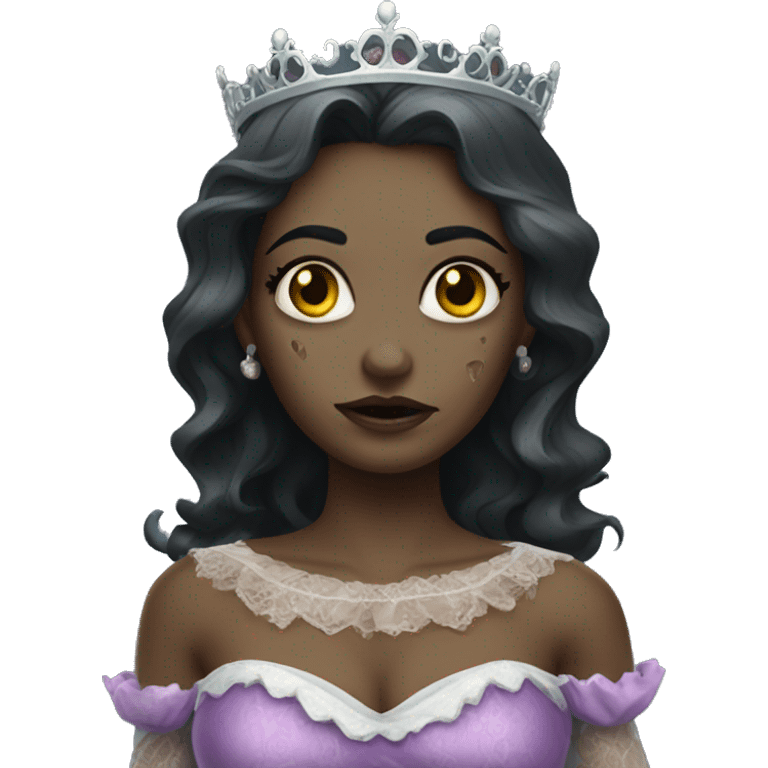 Zombi vestido de princesa emoji