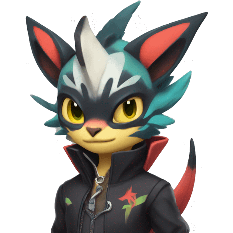  Kawaii Edgy Cool Beautiful Noivern-Nargacuga-Litten full body emoji