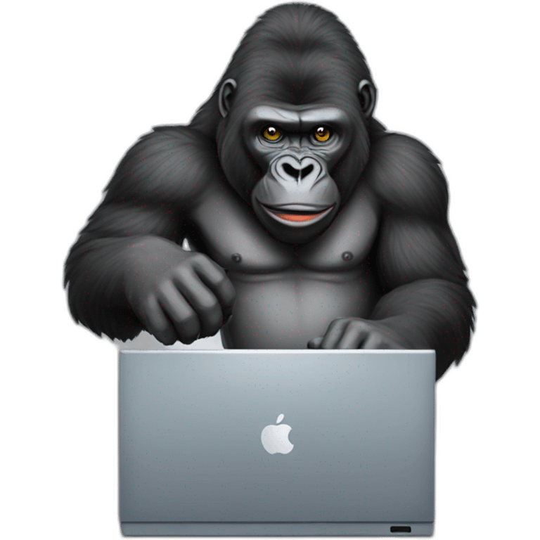 gorilla software engineer using a computer emoji