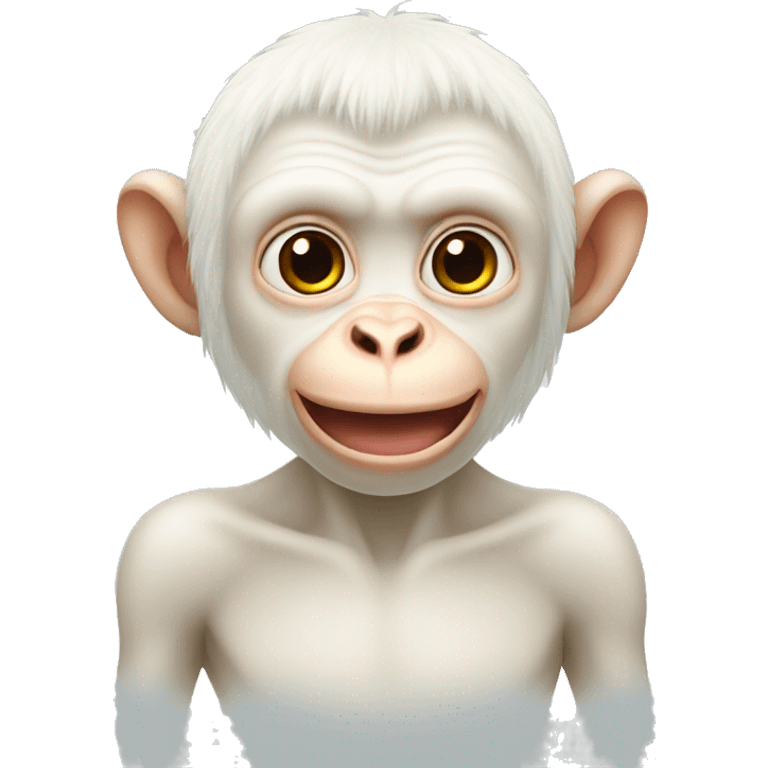 albino monkey emoji