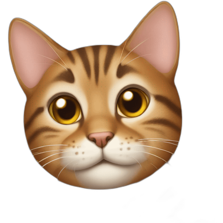 Tabby cat cheeky emoji