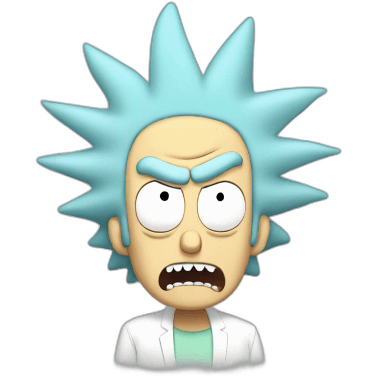 rick sanchez from rick and morty burping full body  emoji