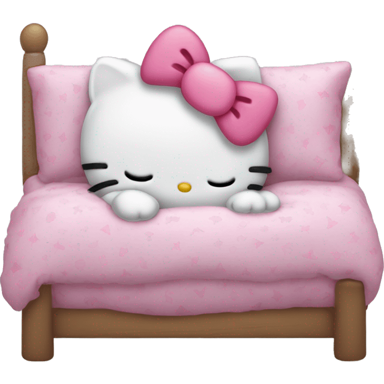 hello kitty sleeping emoji