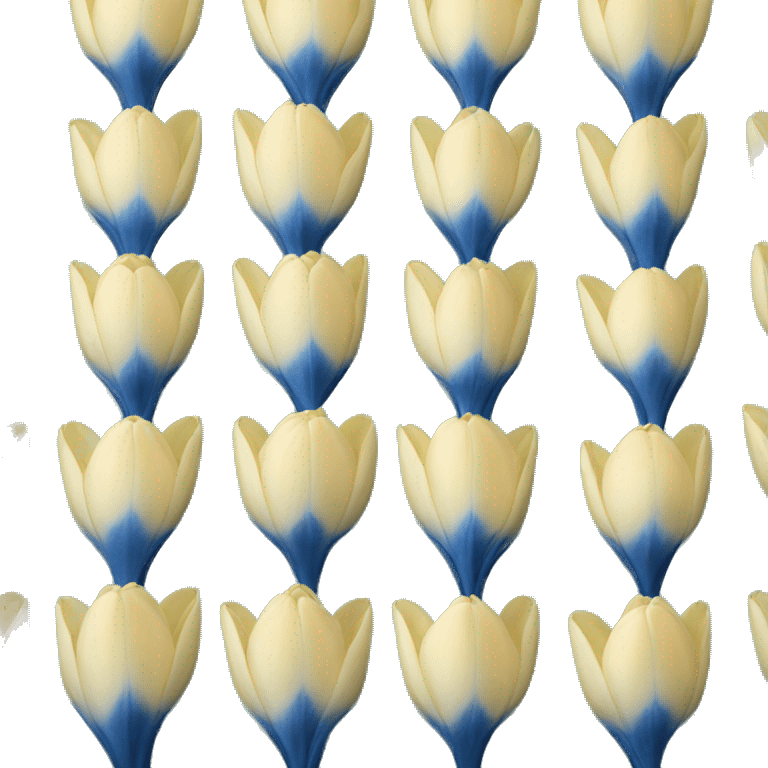 Tulipanes azules
 emoji