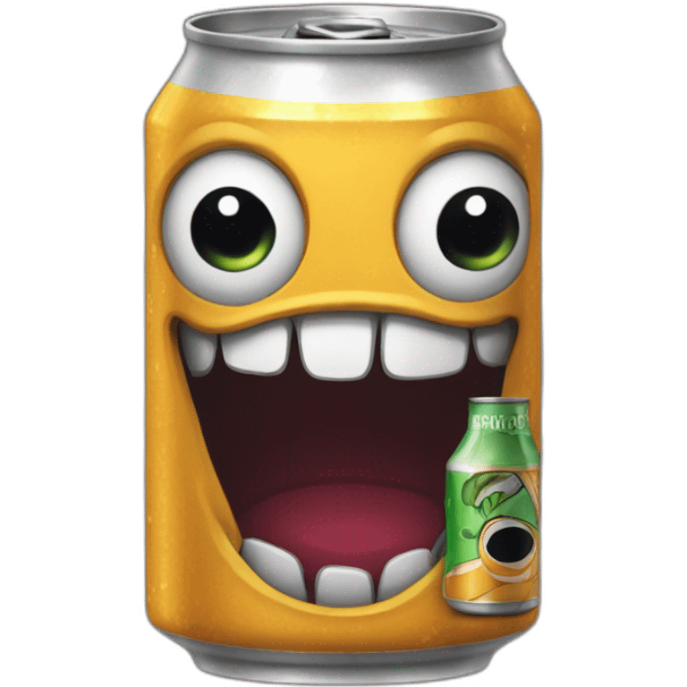 Canette de monsteur emoji