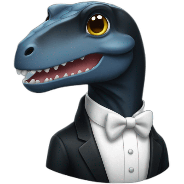 Tuxedo dinosaur emoji