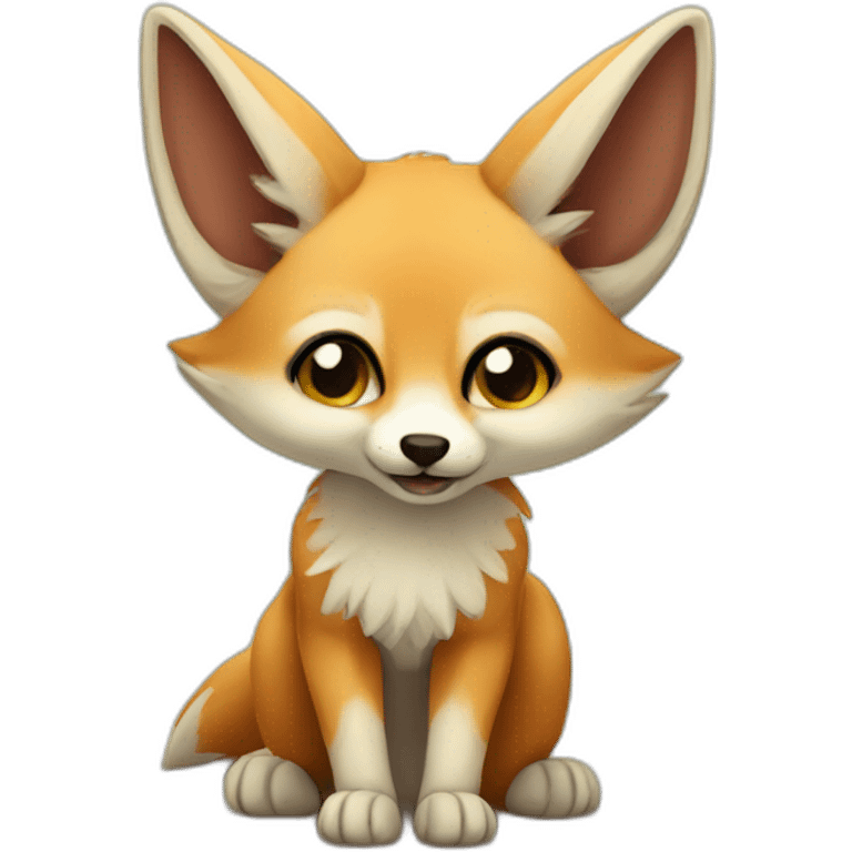 Cute fennek fox emoji