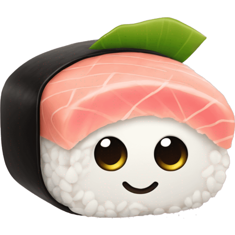 sushi de color rosa emoji