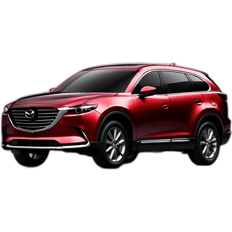 Mazda-CX9-2008-red emoji