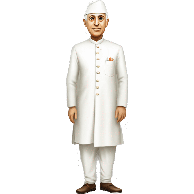 Pandit jawaharlal Nehru standing full body emoji