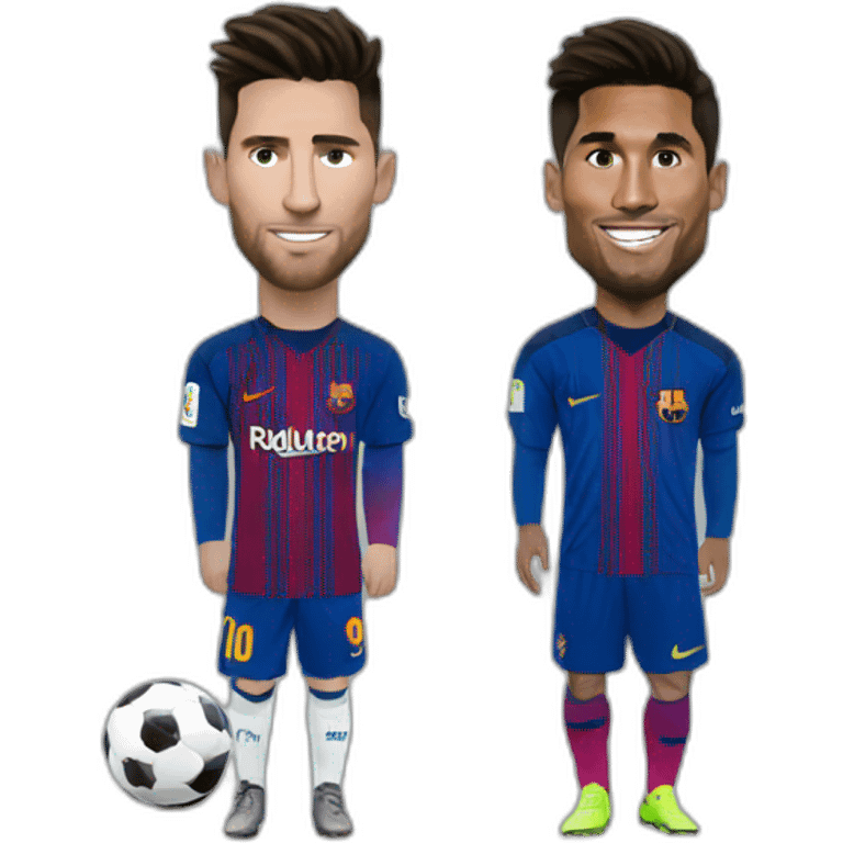 Cristiano sur Messi emoji