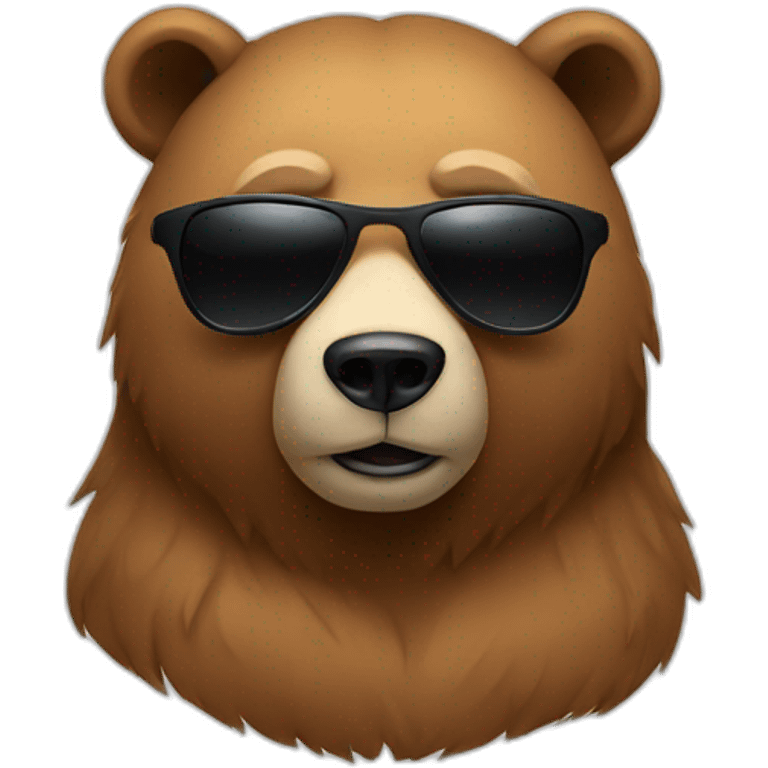 Bear with sunglasses emoji