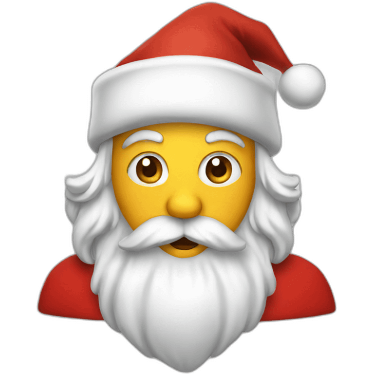 Santa halloween emoji