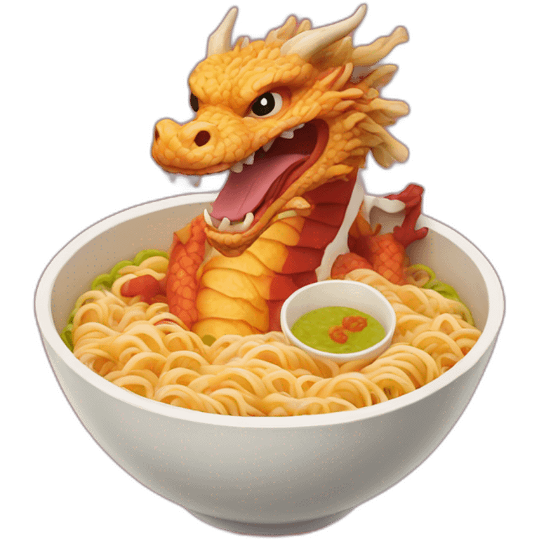 ramen dragon emoji