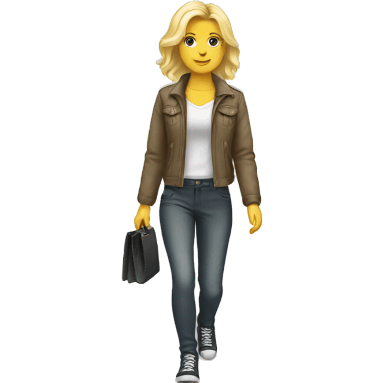 Blonde walking  emoji