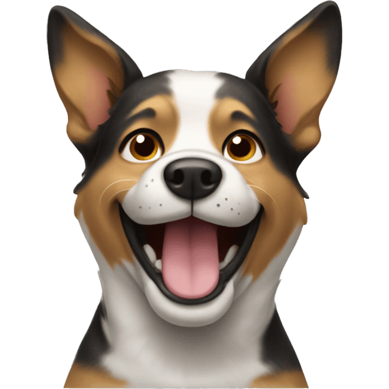 dog smiling emoji