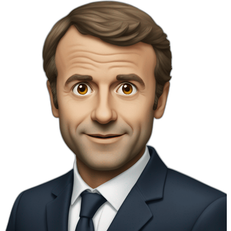 Emanuel Macron bourré emoji