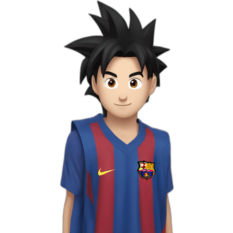 Goku and messi emoji