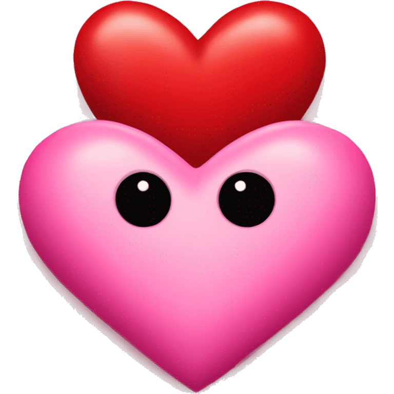 pink and red valentines heart craft emoji