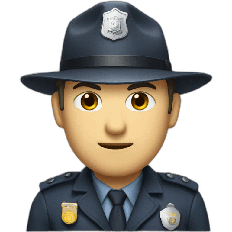 Inspector with loup emoji