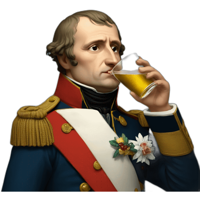 Napoleon drinking  emoji