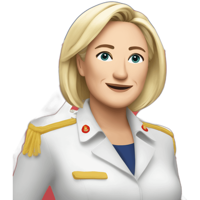 Marine Le Pen rigole emoji