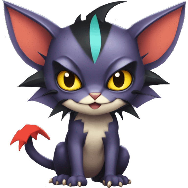  Kawaii Edgy Cool Beautiful Noivern-Nargacuga-Litten-Bat-Cat full body emoji