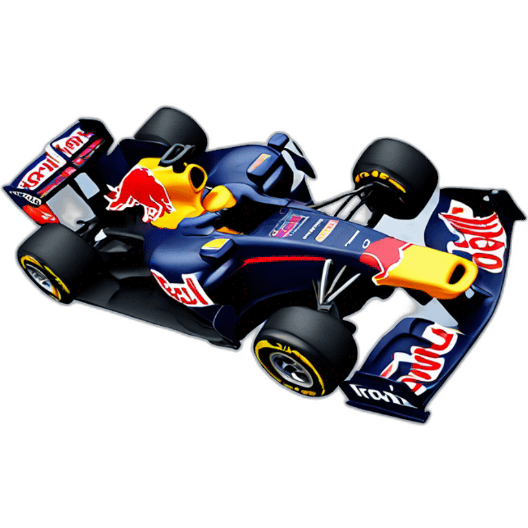 Red Bull formula 1 car emoji