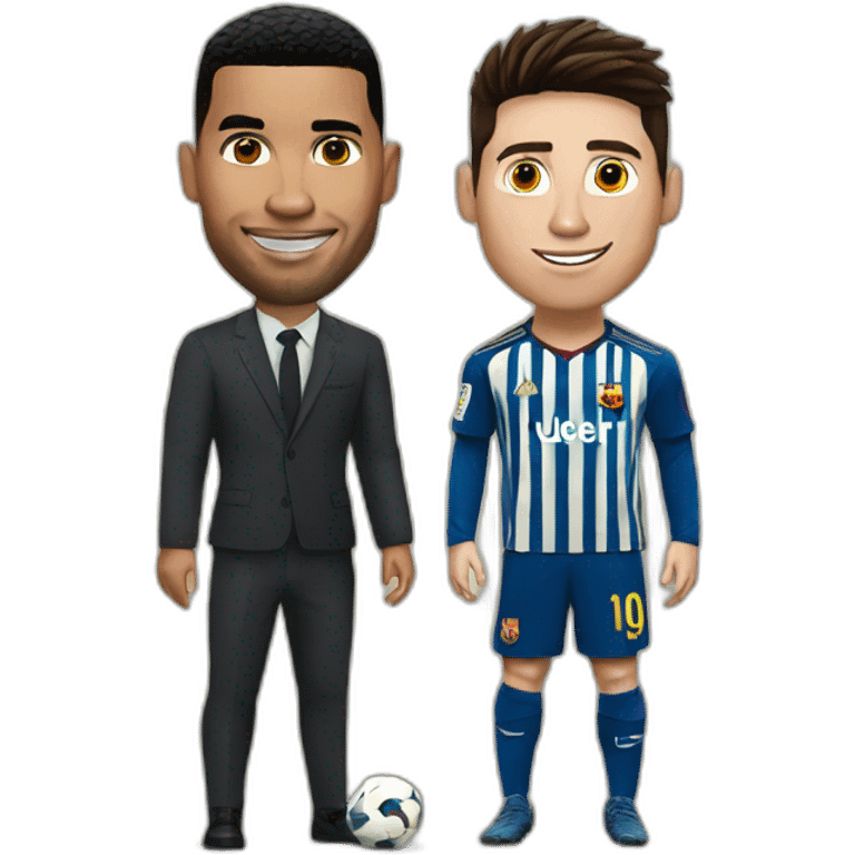 Ronaldo and messi emoji