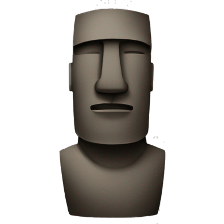 Moai amarillo emoji