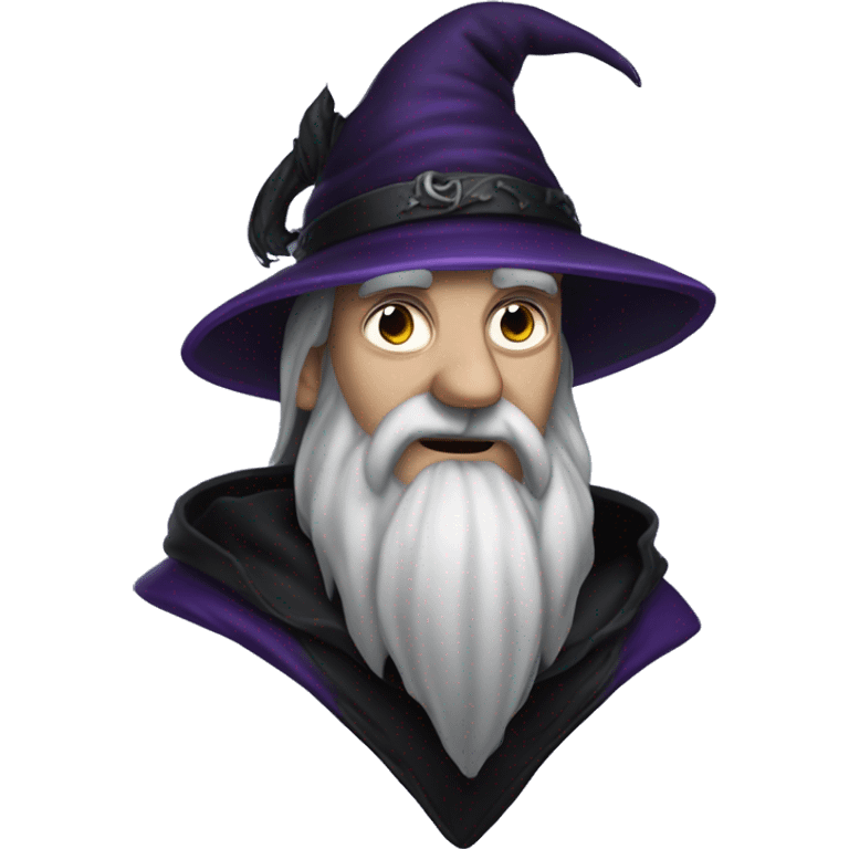 gothic sorcerer with black beard emoji