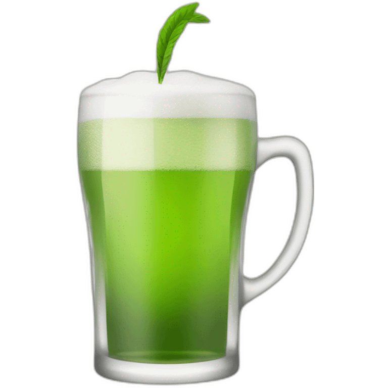 green tea drinking beer emoji