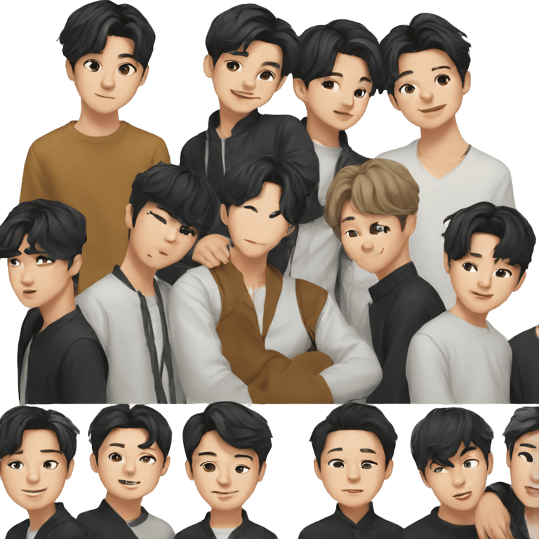 Korean boy group emoji