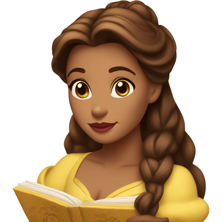 beauty and the beast belle emoji