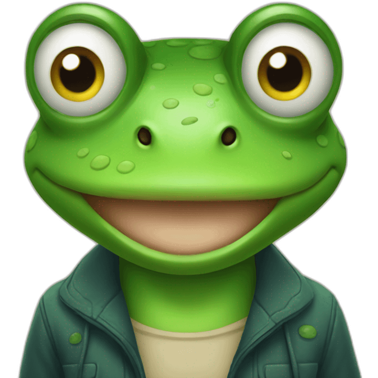 a frog emoji