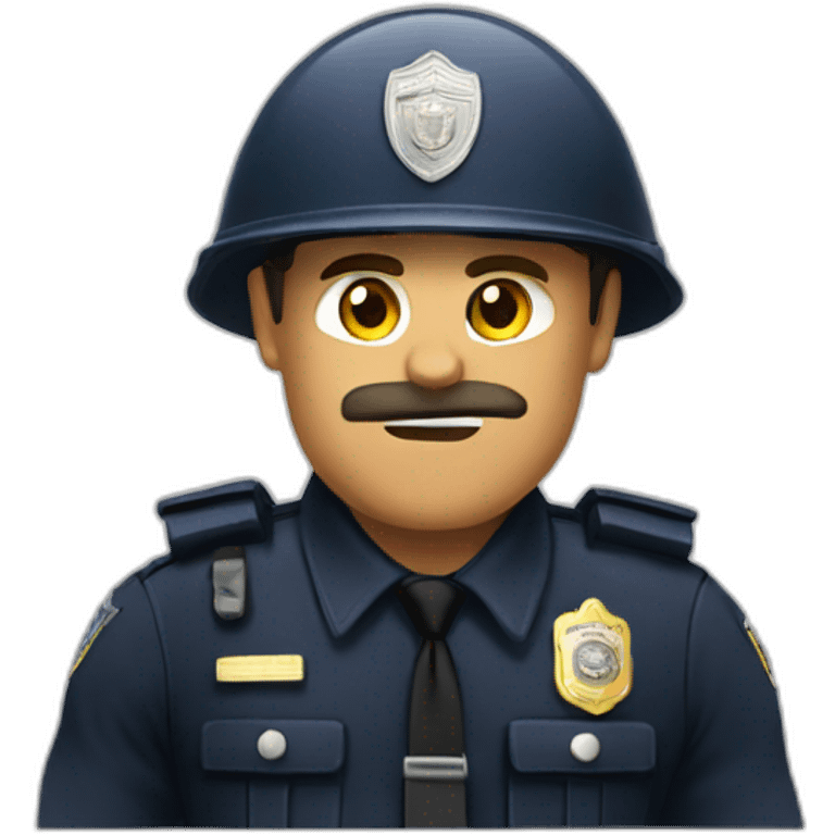 policial musculoso  emoji