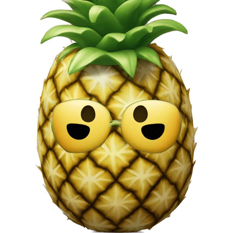 Pineapple Malibu emoji