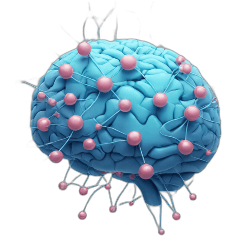 Digital Brain network nodes emoji