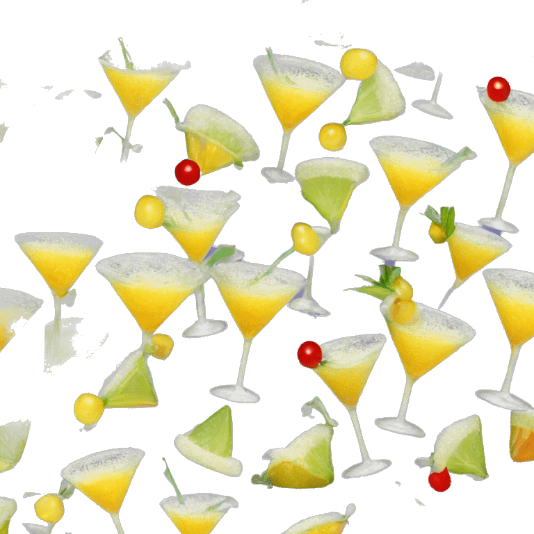 New Year's martini sugar rim emoji