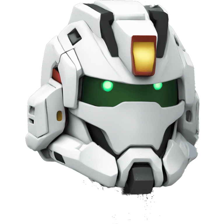 gundam com rosto de caveira emoji