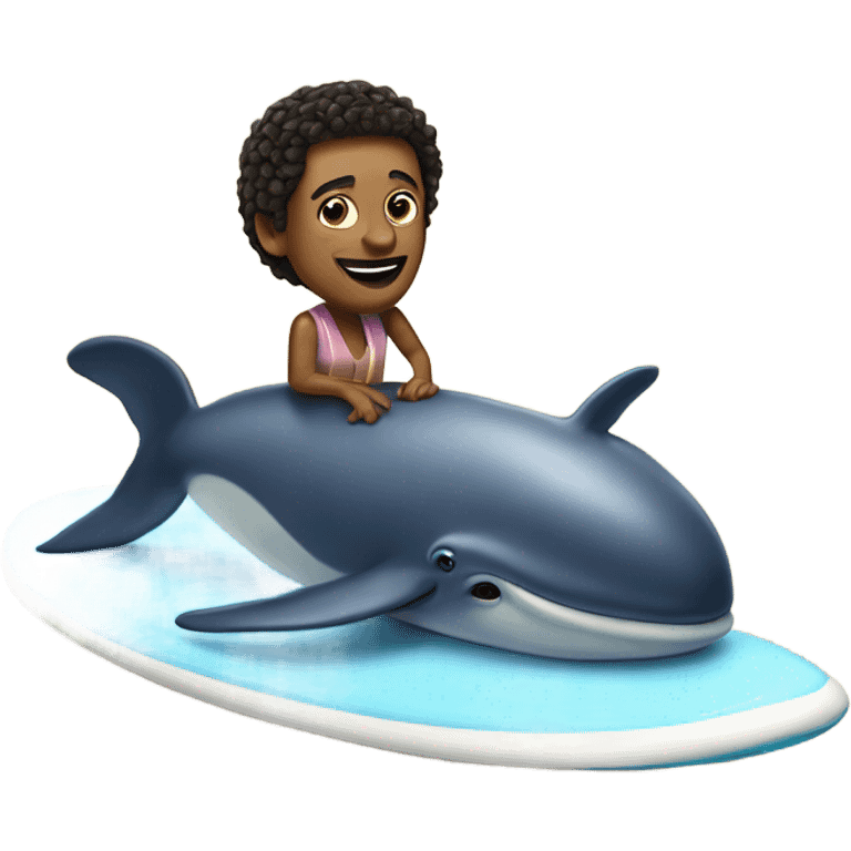 movie star on a surfboard with a whale emoji