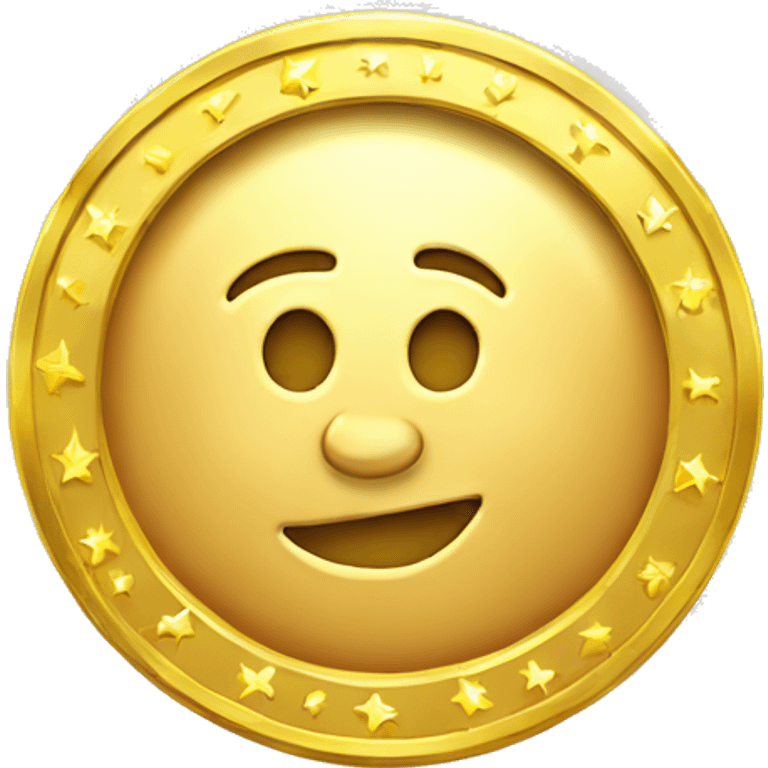 golden sparkly coin emoji