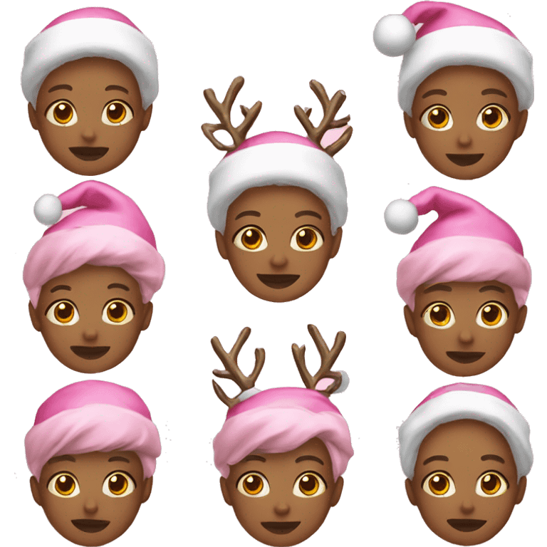 pink xmas emoji