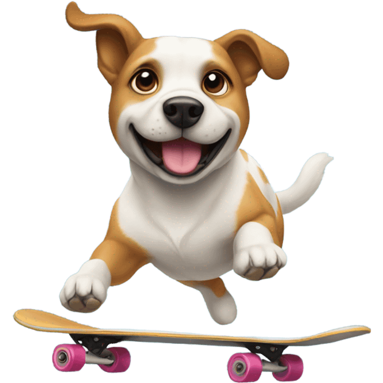 dog skating emoji