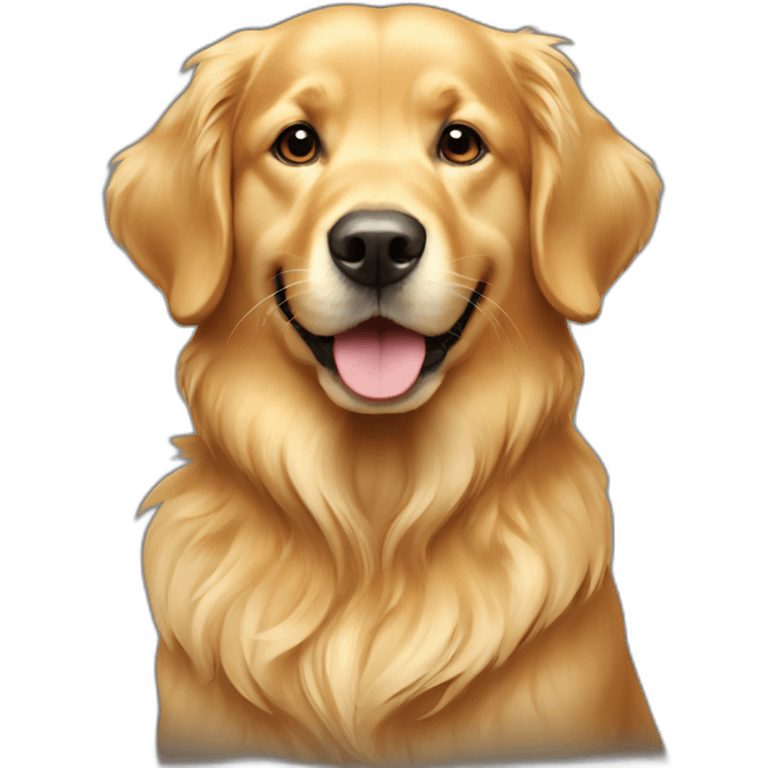 Golden retriever dame emoji